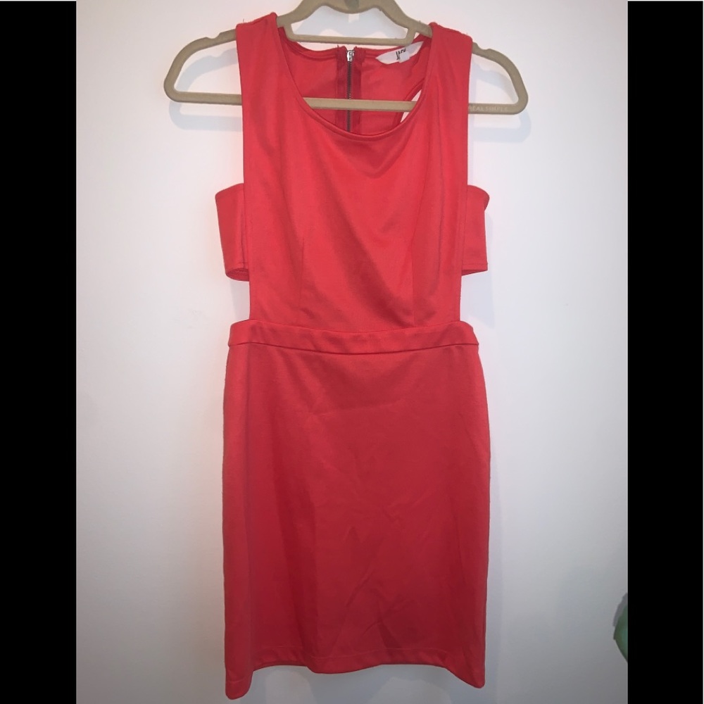 Pink Cut Out Sleeveless Dress